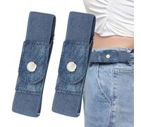 Generico No Buckle Belt Women | 1 Pair Elastic Adjustable Strap | Buckleless Belt Men | for Casual Work Jeans Pants Dresses Golf Waist
