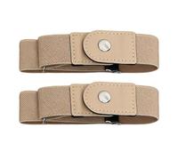 Generico No Buckle Belt Women | 1 Pair Elastic Adjustable Strap | Buckleless Belt Men | for Casual Work Jeans Pants Dresses Golf Waist