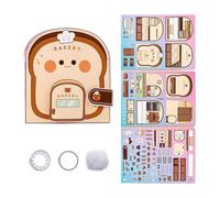 Generico No-Cut Quiet Busys Books - Cartoon Interactive Craft Toy, Hands-On Skill Building Activity, Reusable Educational Pages, Child-Safe Learning Design Study Room, Classroom, Bedroom Early