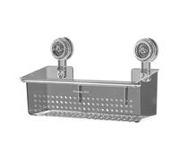 Generico No-Punching Shower Organizer with Suction Cups, Bathroom Storage Shelf, Stable Holder for Shampoo, Soap, Cleaning Supplies, Kitchen and Toilet Use