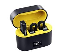 Generico Noise Cancellation Audio Accessories for Content Creators, Public Speakers, Fitness Instructors, Teachers | Wireless Microphones | Professional Noise Cancelling Lapel Microphone |