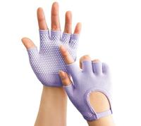 Generico Non-Slip Gym Gloves | Yoga Gloves,Fingerless Exercise Mittens - for Enthusiasts Beginners Professionals Women Ladies Wives Mothers Athletes Home Gym Studio