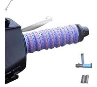 Generico Non-slip Soft Silicone Grip Tape, Non-Slip Soft Silicone Grip Tape for Motorcycle Handlebars, Function with Air Vent Holes and Shock-Absorbing, for Bike, Fishing Pole, Gym (Purple,4PCS)
