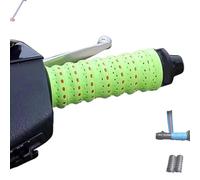 Generico Non-slip Soft Silicone Grip Tape, Non-Slip Soft Silicone Grip Tape for Motorcycle Handlebars, Function with Air Vent Holes and Shock-Absorbing, for Bike, Fishing Pole, Gym (Green,4PCS)
