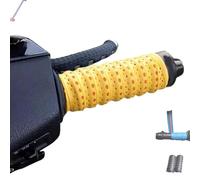 Generico Non-slip Soft Silicone Grip Tape, Non-Slip Soft Silicone Grip Tape for Motorcycle Handlebars, Function with Air Vent Holes and Shock-Absorbing, for Bike, Fishing Pole, Gym (Yellow,2PCS)