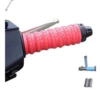 Generico Non-slip Soft Silicone Grip Tape, Non-Slip Soft Silicone Grip Tape for Motorcycle Handlebars, Function with Air Vent Holes and Shock-Absorbing, for Bike, Fishing Pole, Gym (Rose Red,4PCS)