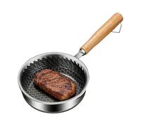 Generico Non Stick Frying Pans - Wooden Handle Skillet Pot | Grill Pan Cookware For Eggs, Fish, Vegetables, Pork, Chicken, Durable Nonstick Cooking Pan For Home Hotel Restaurant And Canteen