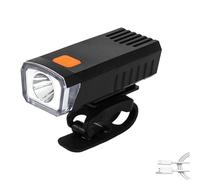 Genérico Norbbshop Led Bike Headlight, LED Waterproof Rechargeable Bike Headlight with Clip,Bike Headlight Power Bank Function,IPX5 Waterproof, 4 Modes, For Road, Mountain, Night Riding (Black)