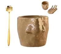 Generico Nose Picking Ceramic Cup, Creative Personality Funny Storage Cups and Hand Holder, Ring Trinkets Cosmetic Tray, Multifunctiona Art Coffee Mug for Home Office Desk Decoration