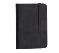 Generico Notebook A7 portatile Tasca in PU Copertina Mini Blocco note Carta da lettere Memo Pad Diario Libro Forniture for ufficio(Black)
