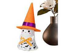 Generico Notturne Fantasma Carina Lanterna LED Statuetta Resina | Lanterna Halloween Figurina Per Camini Portici Feste Uffici Stanze Giorni Feriali Scuole Appartamenti Fattorie Giardini