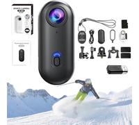Generico Nova Caplens - POV Camera, 2025 New Treklons 4s Body Camera, 4k Pocket Action Cam, Thumb Action Cameras, 170° Wide Angle, Wearable Video Recording, for Various Outdoor Sports (128G Black,4k)