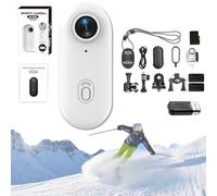 Generico Nova Caplens - POV Camera, 2025 New Treklons 4s Body Camera, 4k Pocket Action Cam, Thumb Action Cameras, 170° Wide Angle, Wearable Video Recording, for Various Outdoor Sports (64 G WHite,4k)