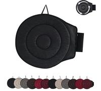 Generico Novanest Seat Cushion, Nova Nest 360 Rotating Seat Cushions for Car, Car Cushions for Driving, Ergonomic Office Chair Cushion, Non-Slip, Comfortable Long Sitting (Black,Circle)