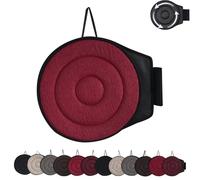 Generico Novanest Seat Cushion, Nova Nest 360 Rotating Seat Cushions for Car, Car Cushions for Driving, Ergonomic Office Chair Cushion, Non-Slip, Comfortable Long Sitting (Red,Circle)