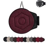 Generico Novanest Seat Cushion, Nova Nest 360 Rotating Seat Cushions for Car, Car Cushions for Driving, Ergonomic Office Chair Cushion, Non-Slip, Comfortable Long Sitting (Claret,Rhombus)