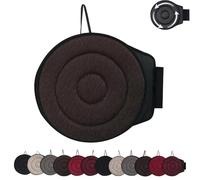 Generico Novanest Seat Cushion, Nova Nest 360 Rotating Seat Cushions for Car, Car Cushions for Driving, Ergonomic Office Chair Cushion, Non-Slip, Comfortable Long Sitting (Coffee,Circle)