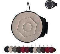 Generico Novanest Seat Cushion, Nova Nest 360 Rotating Seat Cushions for Car, Car Cushions for Driving, Ergonomic Office Chair Cushion, Non-Slip, Comfortable Long Sitting (Beige,Rhombus)