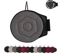 Generico Novanest Seat Cushion, Nova Nest 360 Rotating Seat Cushions for Car, Car Cushions for Driving, Ergonomic Office Chair Cushion, Non-Slip, Comfortable Long Sitting (Grey,Rhombus)