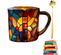 Generico Novelty 3D Painted Books Coffee Mug,Unique Books Stack Coffee Cup,Colored Resin Book Coffee Mug,Collection Gifts for Literature Lovers Book Lovers