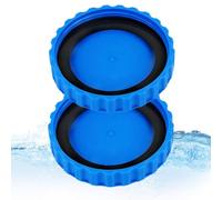 Generico Nozzle Plugs - Pool Nozzle Plugs 2 PCS 9x1.5 Cm | Leakproof Winter Plug Set Thickened Sealing Gasket Skimmer Stopper PVC Rubber Outdoor Swimming Pool Accessory