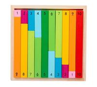 Generico Number Learning Rods Mathematics Learning Sticks, Color Coded Counting Blocks, Hands-On Early Math Aid, Classroom STEM Visual Tool, for Kids Preschool Education Practice Use