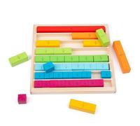 Generico Number Learning Rods Mathematics Learning Sticks, Color Coded Counting Blocks, Hands-On Early Math Aid, Classroom STEM Visual Tool, for Kids Preschool Education Practice Use