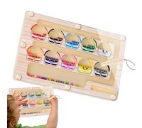 Generico Number Maze, Acrylic Toddler Toys, 8.66 Inches Counting Puzzle Board | Magnetic Maze Board | Creative Educational Learning Toy for Kids, Fine Motor Skills Development for 3, 4 & 5 Years Old