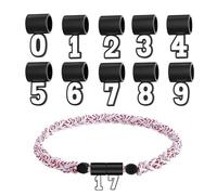Generico Number Pendant - Silicone Baseball Necklace Charm | Keepsake Chain Jewelry 0-9 Number For Softball Team Athletes Coaches Graduation Birthday, Sports Fan Accessory for Men Women