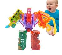 Generico Numerici - Giocattoli Matematici - Deformazione ABS | Robot Assemblato Per Trasformazione Digitale 1050 G, Set Di Mech 15 In 1 Aiuta I Bambini A Imparare