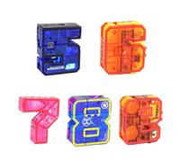 Generico Numerici - Giocattoli Matematici - Deformazione ABS | Robot Assemblato Per Trasformazione Digitale 1050 G, Set Di Mech 15 In 1 Aiuta I Bambini A Imparare