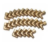 Generico-Nuovo 1/4" OD x 1/8" Male NPT 90o Compressione Gomito,Raccordo a Compressione in Ottone(confezione da 25)