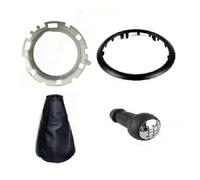 GENERICO Nuovo Pomello manopola con Cuffia E Ghiera Cornice Cambio 5 Marce Compatibile per Citroen C3 dal 2003 al 2009