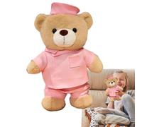 Generico Nurse Bear, Soft Stuffed Toy, Cute Plush Pillow, Cozy Decorative Presents, for Children, Baby, Friend, Nursery, Bedroom, Halloween, Christmas, Workplace, Shelf, Desk, Family
