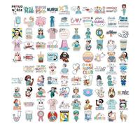 Generico Nursing Stickers, Funny Nursing Decals, 100 Pieces Medical Laptop Sticker, Durable Waterproof Vinyl, Ideal for Work, Students, Coworkers, Graduation, Lunch Box, Notebook, Suitcase Decoration