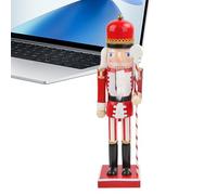 Generico Nutcracker Soldier,15 Inch Wooden Holiday Soldier Nutcracker Decoration - Holiday Seasonal Décor Ornaments For Kitchen Cabinet Shelf Decoration Christmas Living Room Bedroom Party