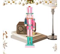 Genérico Nutcrackers figures | 38 cm Decoration Figure Collectibles | Christmas Wood Tabletop Nutcracker | For Holiday Kitchen Dinner Table Shelf Bedroom Living Room Cabinet Halloween Thanksgiving