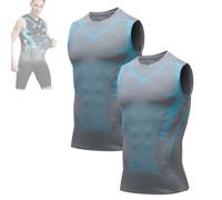 Generico Nuvraa V2 Compression Vest, V Boost Shape Wear Shirt Men, Feel The Power of Confidence, Energy & Strength (B,3XL)