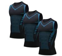 Generico Nuvraa V2 Compression Vest, V Boost Shape Wear Shirt Men, Feel The Power of Confidence, Energy & Strength (H,4XL)