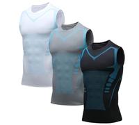 Generico Nuvraa V2 Compression Vest, V Boost Shape Wear Shirt Men, Feel The Power of Confidence, Energy & Strength (E,XL)