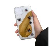 Generico Obnoxious Ugliest Phone Case,Funny Creative Pan,Simulated weird poop elements,Suitable for iPhone 16/15/14/13 Pro Max abstract funny creative mobile phone case (For iPhone 14Plus,L)
