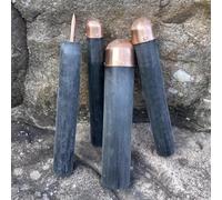 Generico Obsidian Crafting Flint Knapping Tools, Dragon Crystal Stone Age Toolkit, Including 3 Copper Boppers, 1 Pressure Flaker, Flint Napping Tools for Both Pros And Beginners