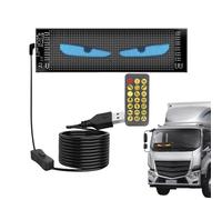 Generico Occhi LED per Parabrezza Camion - Insegna LED Programmabile Flessibile per Auto - Decorazione Esterna Automobile Veicoli SUV Feste Compleanno Casa Vetrina Negozio