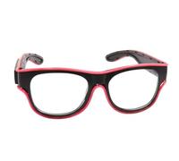 Generico Occhiali a LED - Glow in the buio e occhiali da sole lampeggianti luminosi Eyewear Rapid Carging | USB ricaricabile, luminosi per cosplay, Halloween, matrimoni, feste da ballo, festival
