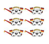 Generico Occhiali a Tema Calcio,Compleanno | 6 Pezzi Occhiali Originali - Per Bambini Ragazzi Visione Giornata Di Gioco Compleanno Carnevale Stadio Eventi Bar