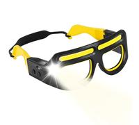 Generico Occhiali con,Attrezzatura da Campeggio Ricaricabile 5 Modalità | Faretto Indossabile con Sensore di Movimento e Controllo Tattile - Per Corsa Ciclismo Trekking Riparazioni All'aperto Cammin