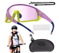 Genérico Occhiali da ciclismo,Occhiali da sole da ciclismo - Occhiali da ciclismo montagna,Occhiali da sole sportivi con protezione UV, occhiali da ciclismo che cambiano colore per la corsa in