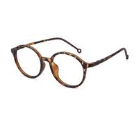Generico Occhiali da Lettura Classici a Forma Ovale per Uomo e Donna Leggeri TR90 Filtro Luce Blu e Protezione UV Ideali per Computer e Lettura,Tortoise,+3.00