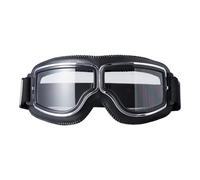 Generico Occhiali da moto - Occhiali da sole imbottiti in schiuma antivento, occhialii da equitazione retrò larghi 18 cm, per PC leggere da 60 g, protezione UV400 per ciclismo e corsia verde