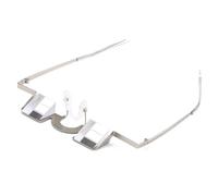 Genérico Occhiali da prisma da | Gafass da lettura orizzontali pigri: comodi da visione a 90° per guardare la TV e leggere libri | ottiche per pazienti allettati, donne in gravidanza, argento